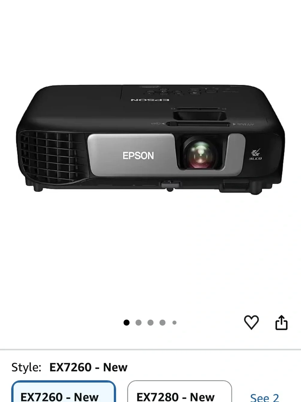 Epson Pro EX7260 Projector